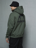 MANTO hoodie LABEL OVERSIZE khaki
