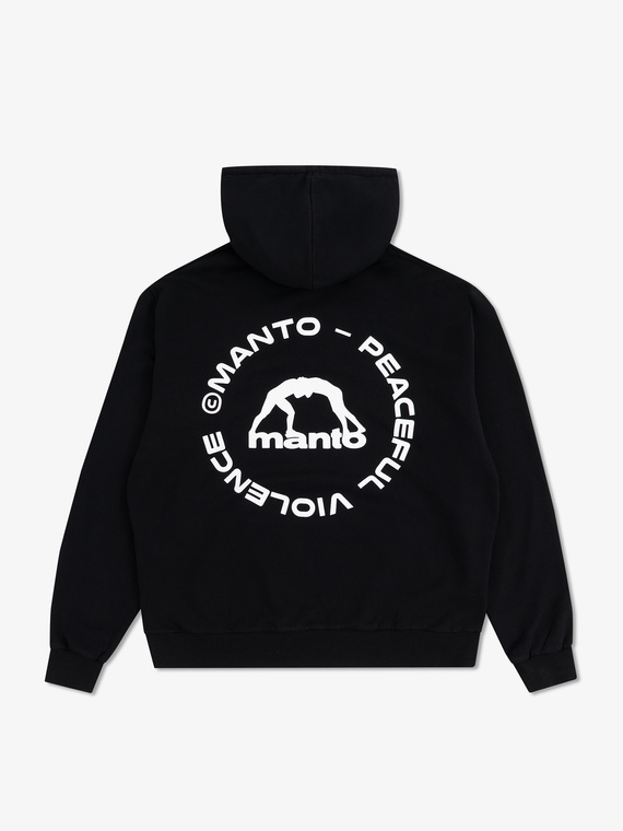MANTO hoodie LABEL 25 REGULAR black