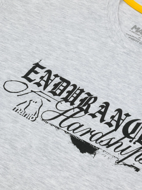 MANTO t-shirt RESOLVE heather gray