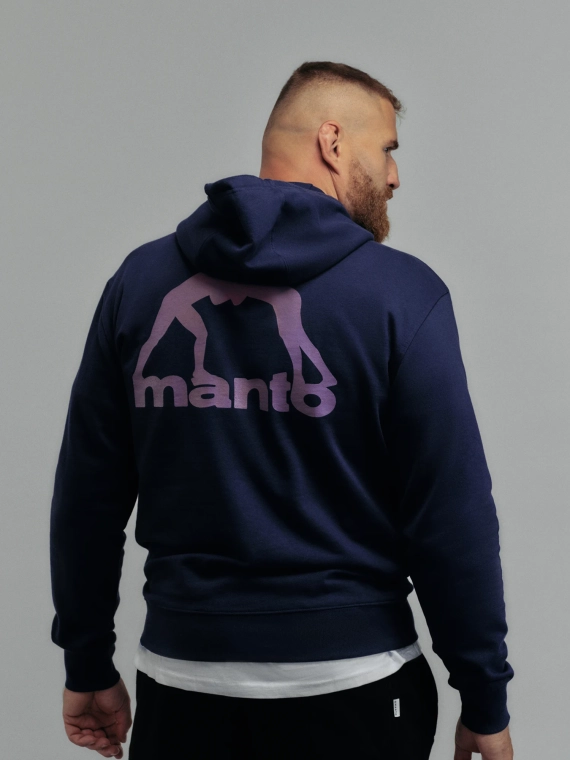 MANTO hoodie PEACEFUL VIOLENCE navy blue