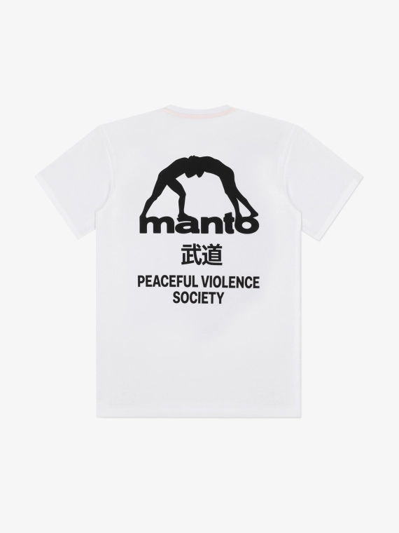 MANTO t-shirt SOCIETY weiss
