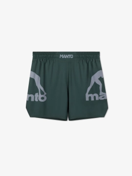 MANTO fight shorts LOGO DUAL grün