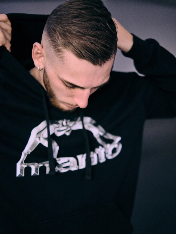 MANTO hoodie METAL 24 black