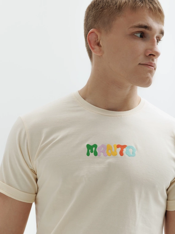MANTO t-shirt NEUTRALIZE beige