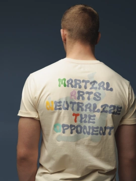 MANTO t-shirt NEUTRALIZE beige