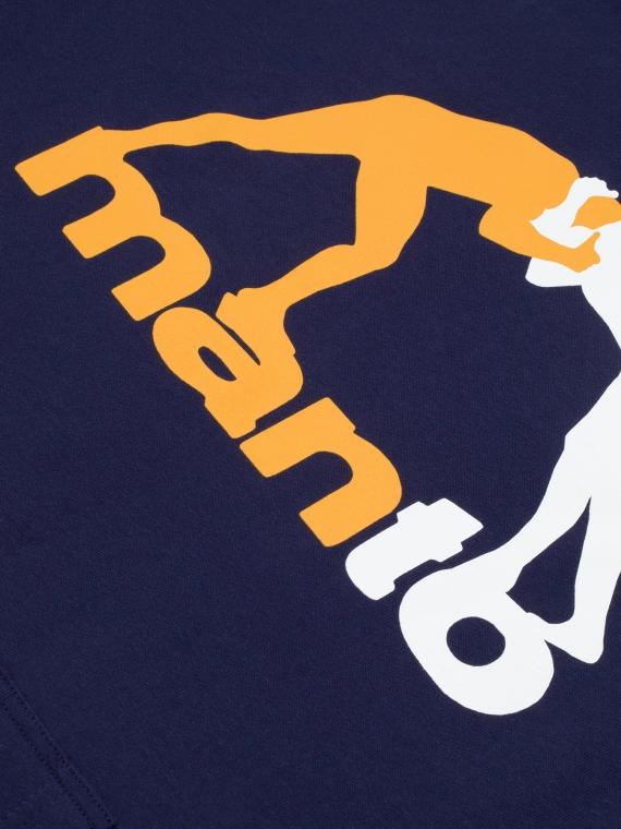 MANTO hoodie LOGO 25 navy blue