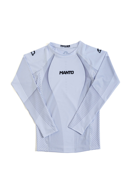 MANTO long sleeve rashguard FLOW white