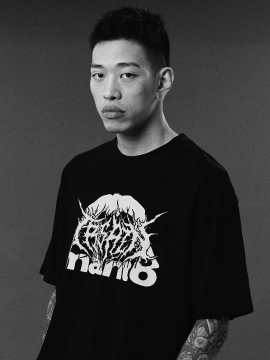 MANTO t-shirt TREASURE ZONE OVERSIZE schwarz