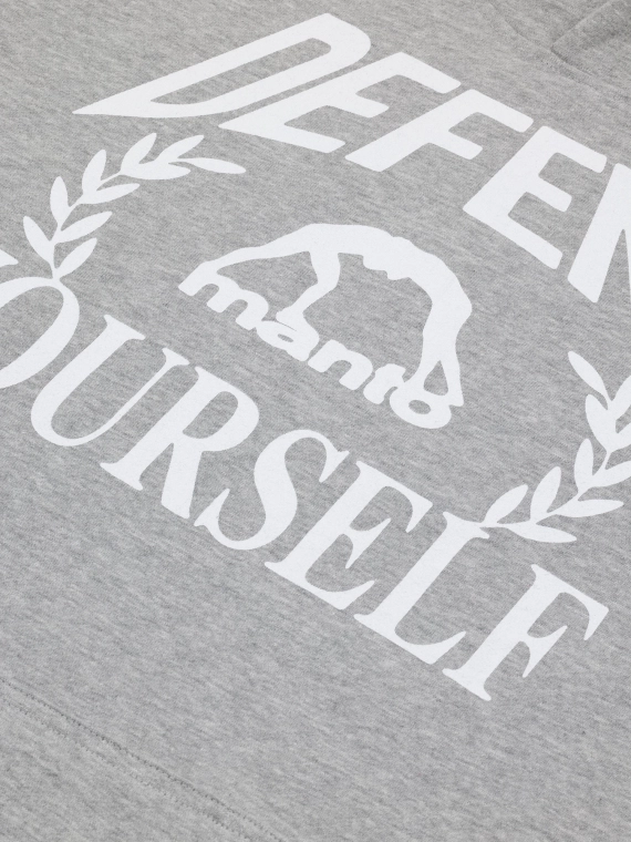 MANTO hoodie DEFEND heather gray