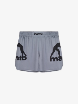 MANTO fight shorts LOGO DUAL grau