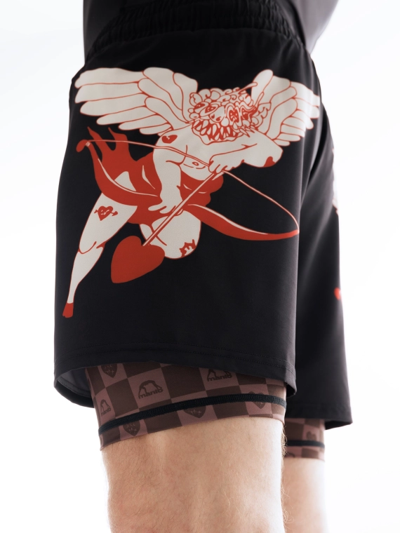MANTO fight shorts TUFF LUV black